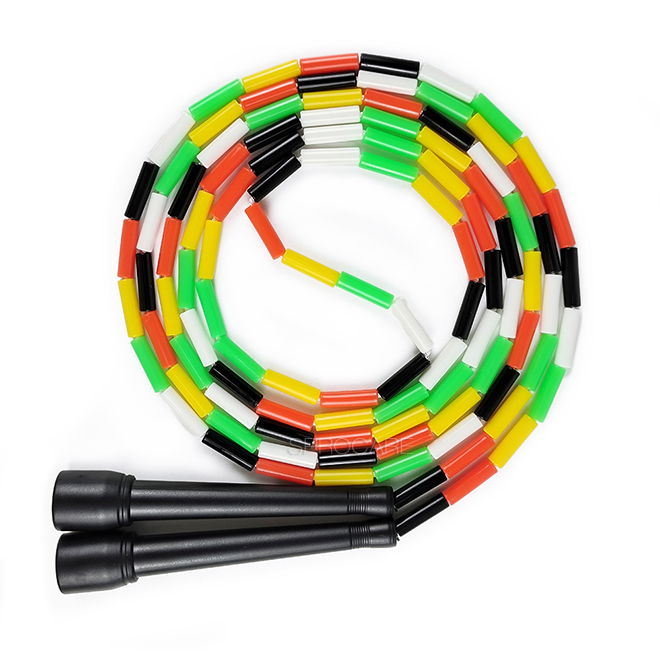 Lightweight Colorful Plastic Beaded Rope Skipping Jump Ropes