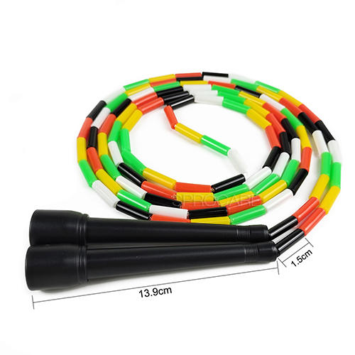 Lightweight Colorful Plastic Beaded Rope Skipping Jump Ropes