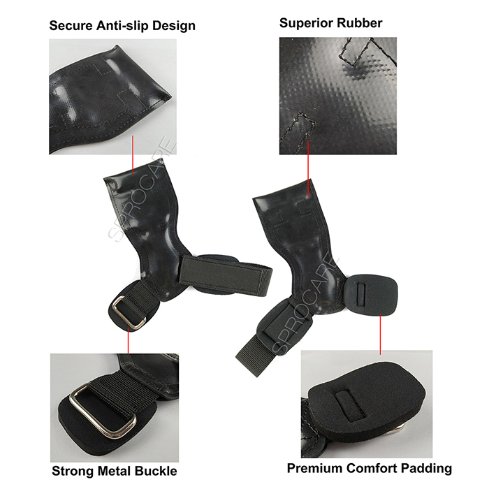 Anti-slip Premium Rubber Lifting Wrist Straps Deadlift Hand Grips for Men and Women Palm Protector Palm Guard,Weightlifting Grip
