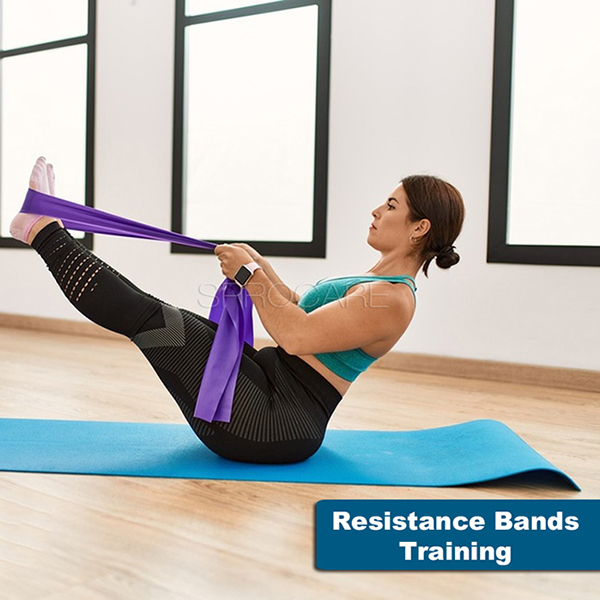 TPE Flat Resistance Bands for Upper and Lower Body Strength Training and Exercise,Non-Latex Professional Elastic Bands