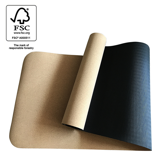 FSC Cork Yoga Mat,Corkwood,Eco-friendly,non Slip,TPE